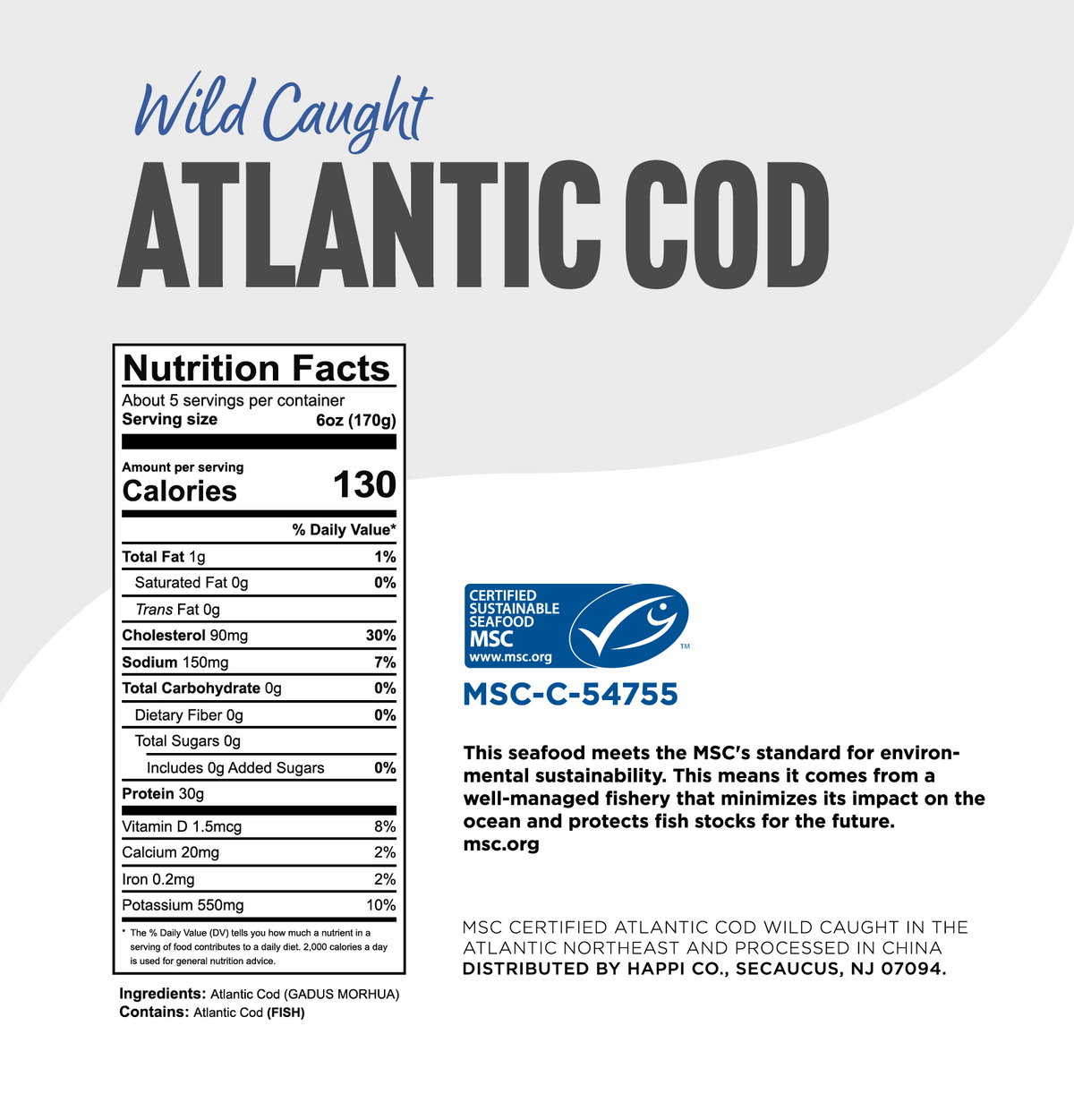Wild Caught Atlantic Cod